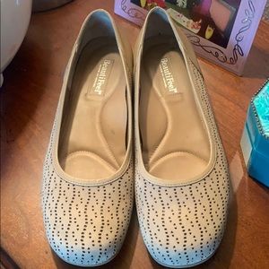 BeautiFeel Perforated Suede Leather Flats Size 40